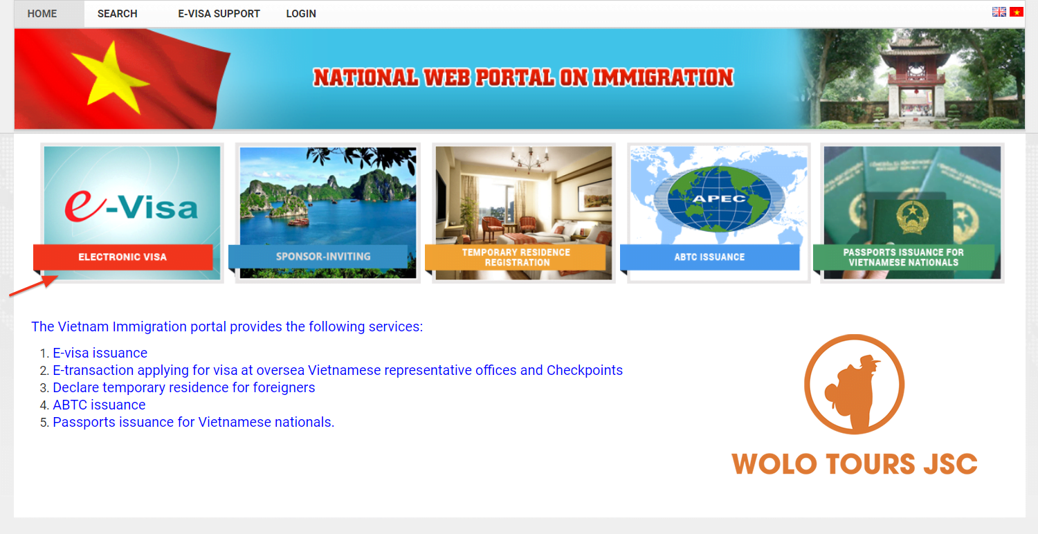 Visit the official website of the Immigration Department