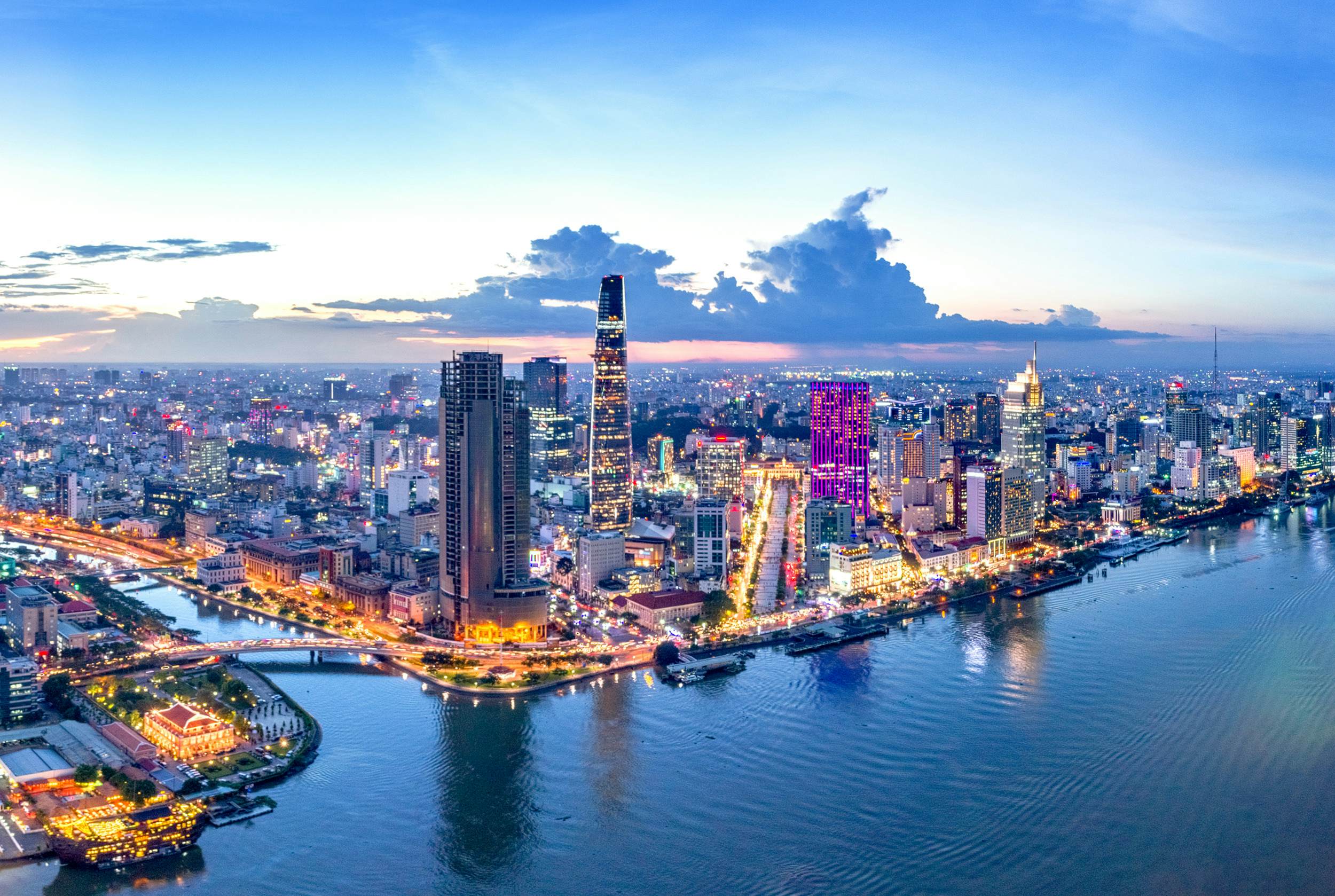 Located in the southern region, Ho Chi Minh City is the largest city in Vietnam 

