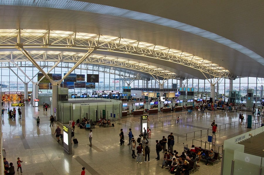 Noi Bai International Airport handles millions of domestic and international passengers annually.