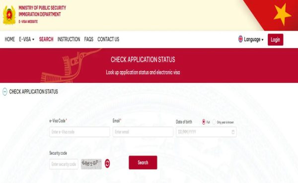 Vi Status how to check Vietnam e-visa status online